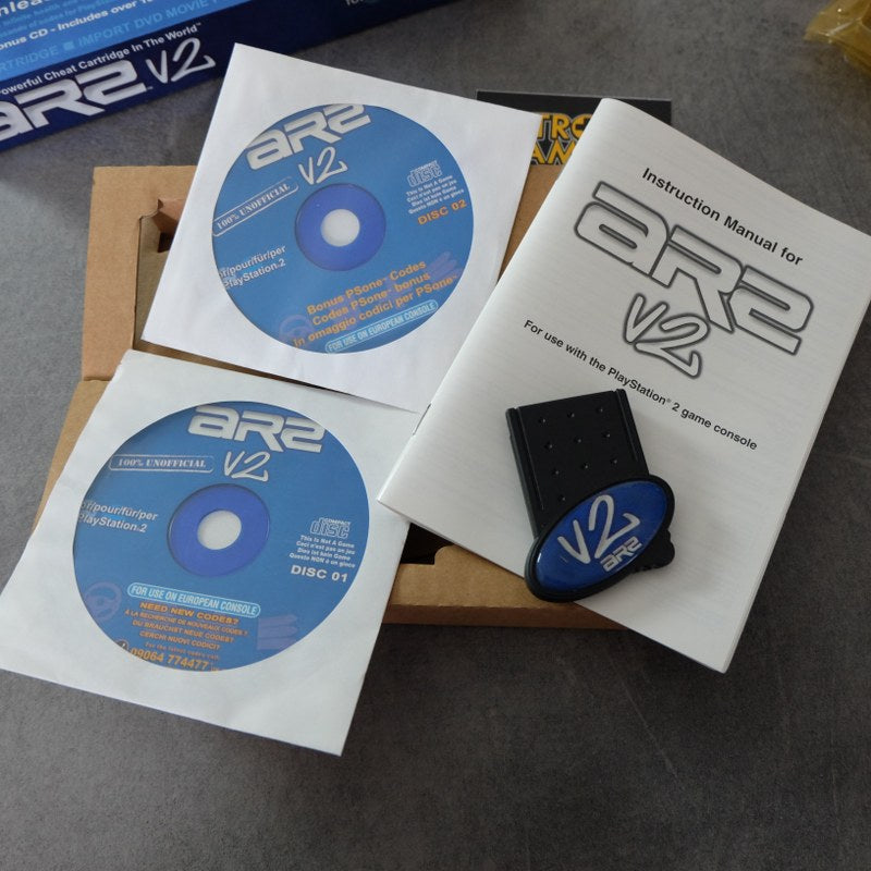 Vendita Ar2 V2 Cheat Cartdrige Playstation 2 - Retrogaming Shop