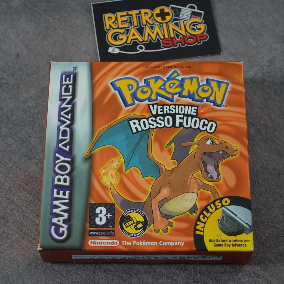 Vendita Pokemon Versione Rosso Fuoco - Retrogaming Shop