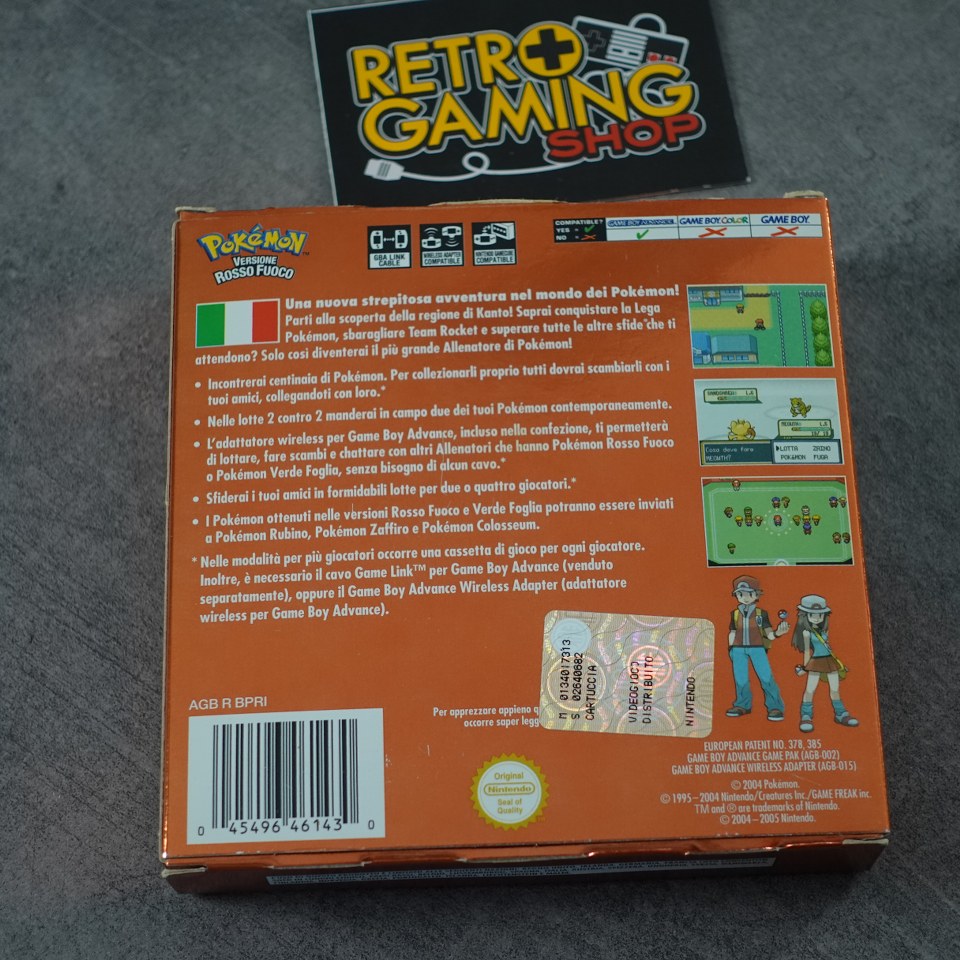 Vendita Pokemon Versione Rosso Fuoco - Retrogaming Shop