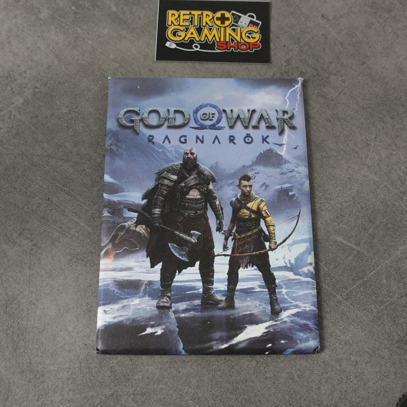 God of War Ragnarock Metal Poster
