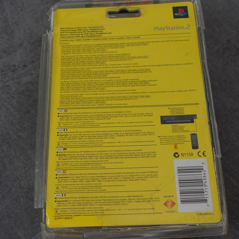 Vendita Dvd Remote Control Playstation 2 Nuovo - Retrogaming Shop