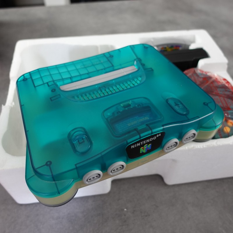 Nintendo 64 Clear Blue