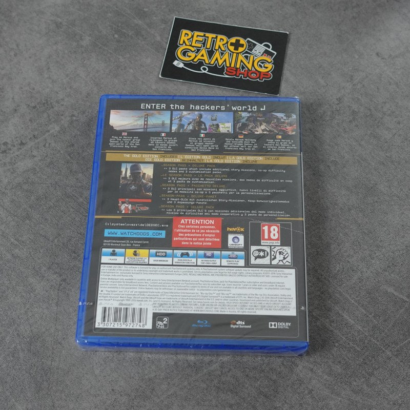 Watch Dogs 2 Gold Edition Nuovo Sony