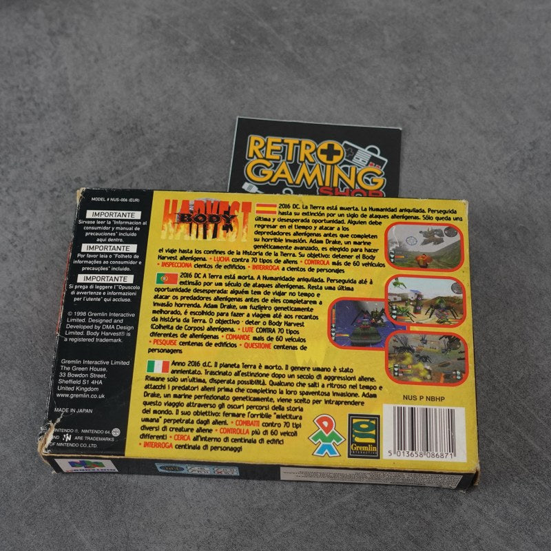 Vendita Body Harvest - Retrogaming Shop