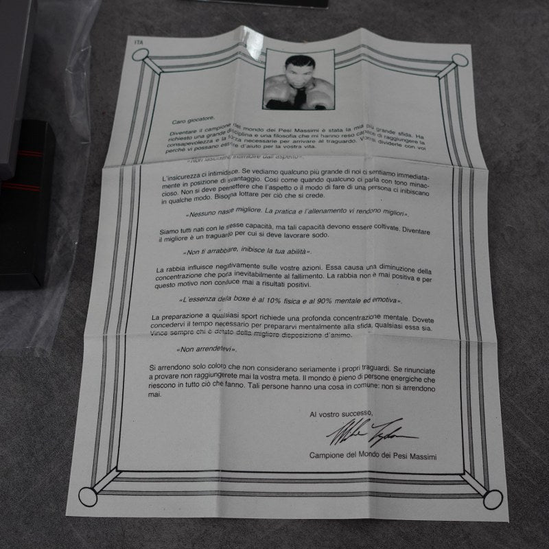 Vendita Mike Tyson’s Punch out!! Prima Stampa + Lettera Tyson - Retrogaming Shop