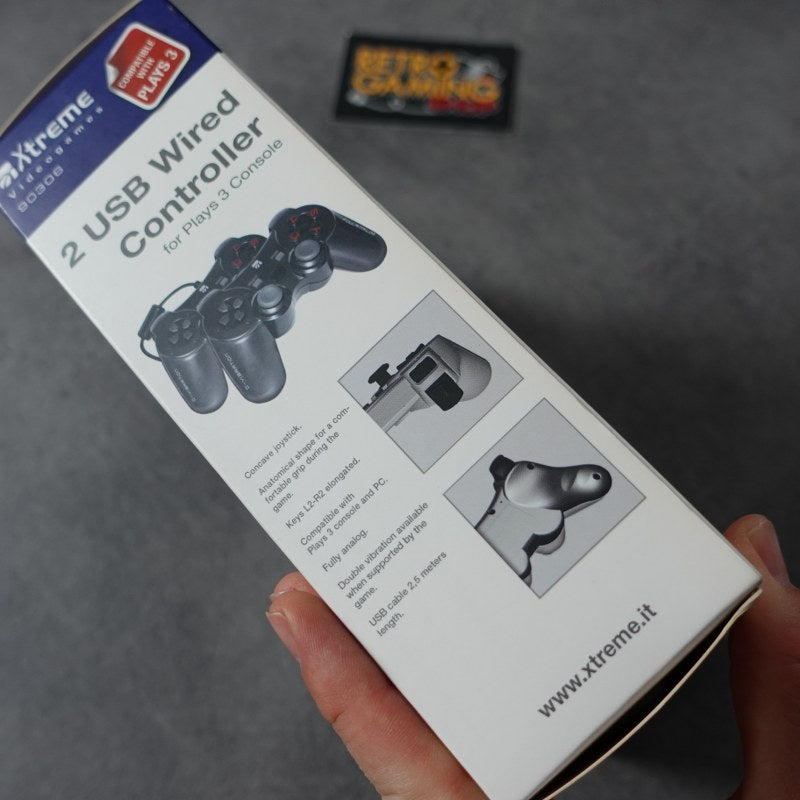 Vendita 2 USB Wired Controller Playstation 3 Nuovo - Retrogaming Shop