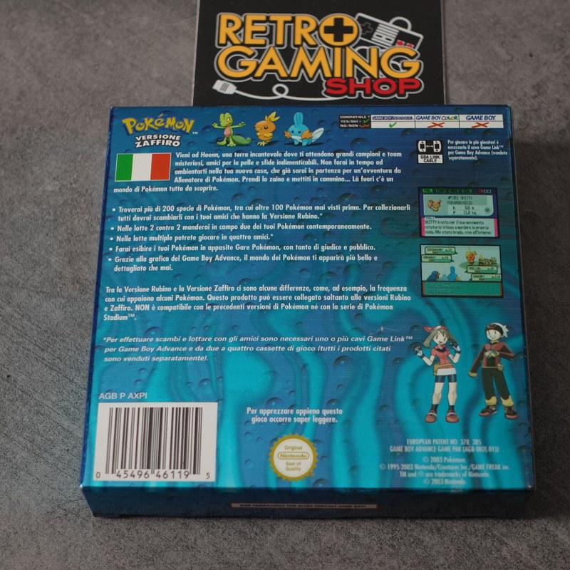 Vendita Pokemon Versione Zaffiro - Retrogaming Shop