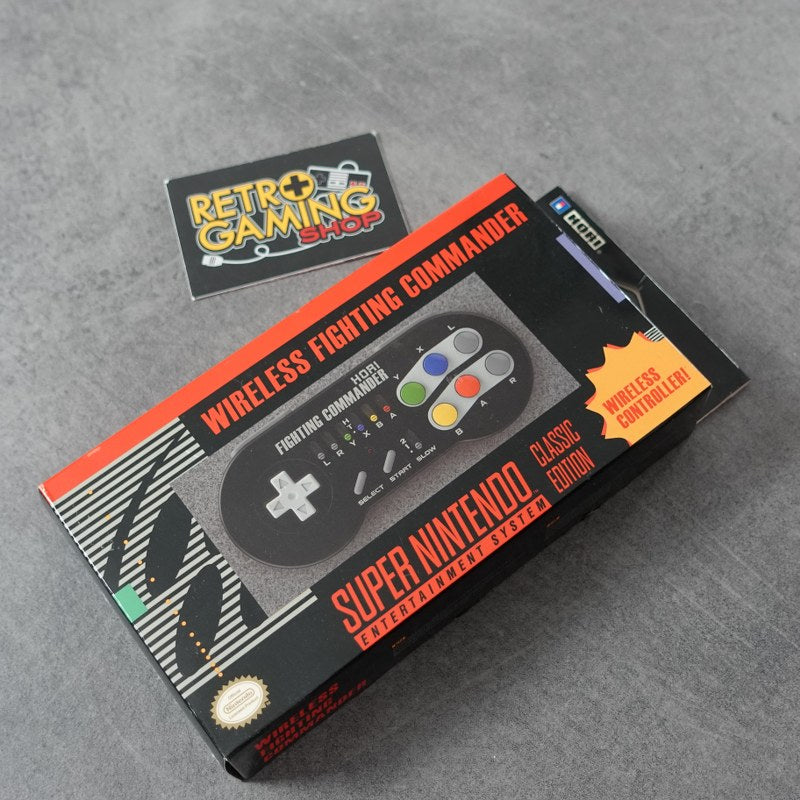 Vendita Hori Wireless Fighting Commander Classic Edition Super Nintendo Nuovo - Retrogaming Shop
