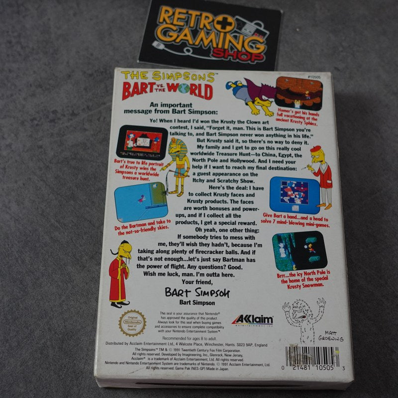 Vendita The Simpsons Bart Vs the World - Retrogaming Shop