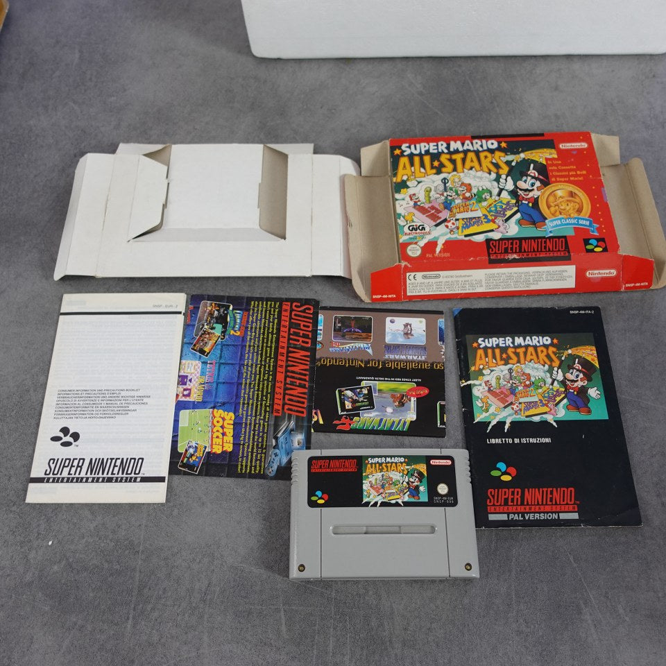 Vendita Super Nintendo Pal Super Mario All Stars Bundle - Retrogaming Shop