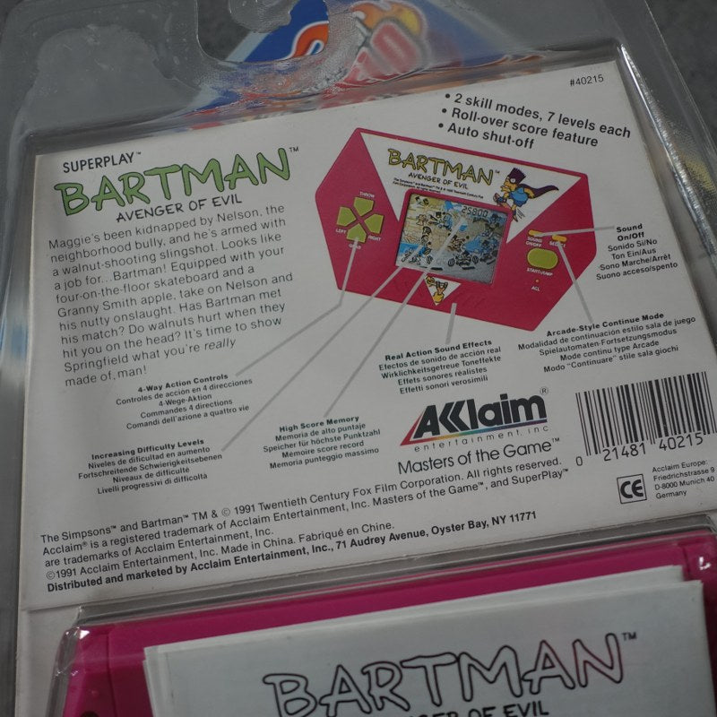 Vendita Bartman Avenger of Evil Nuovo - Retrogaming Shop