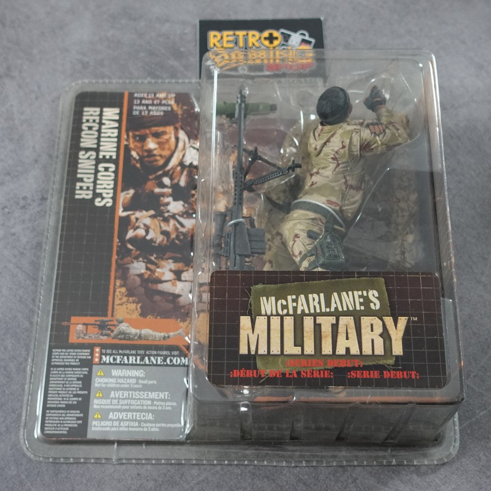 Vendita McFarlane Military Marine Corps Recon Sniper Nuovo - Retrogaming Shop