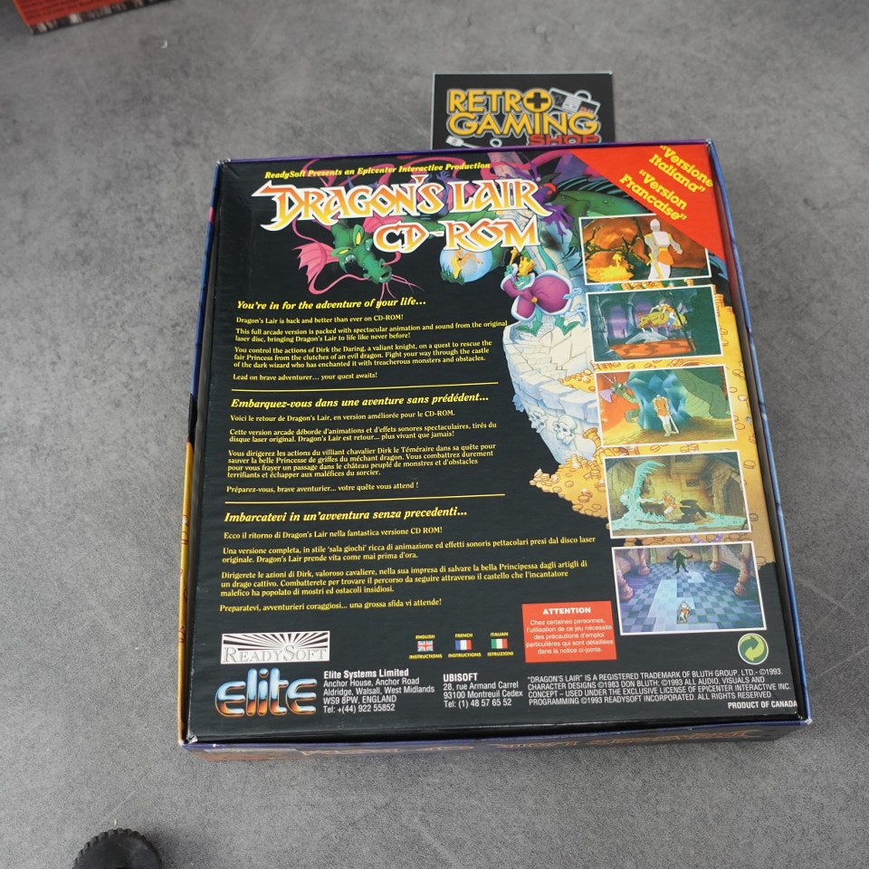 Vendita Dragon's Lair Cd-Rom - Retrogaming Shop
