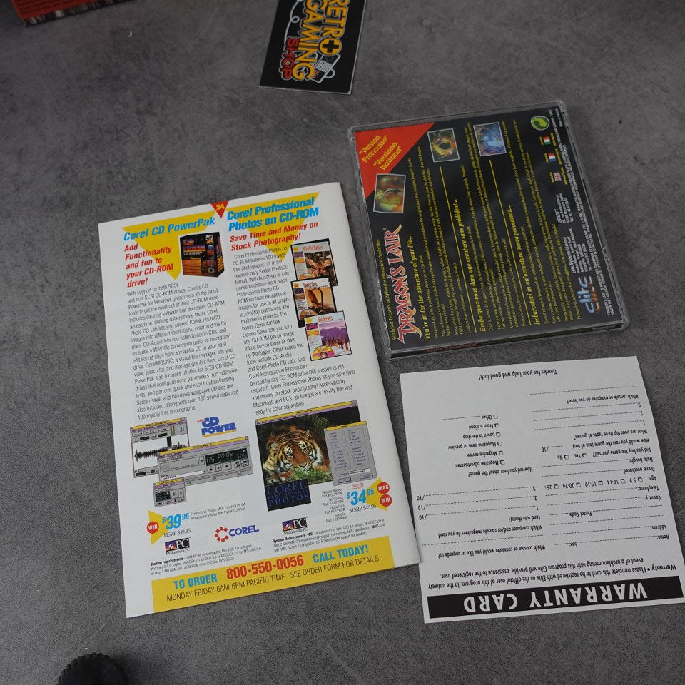 Dragon's Lair Cd-Rom Commodore