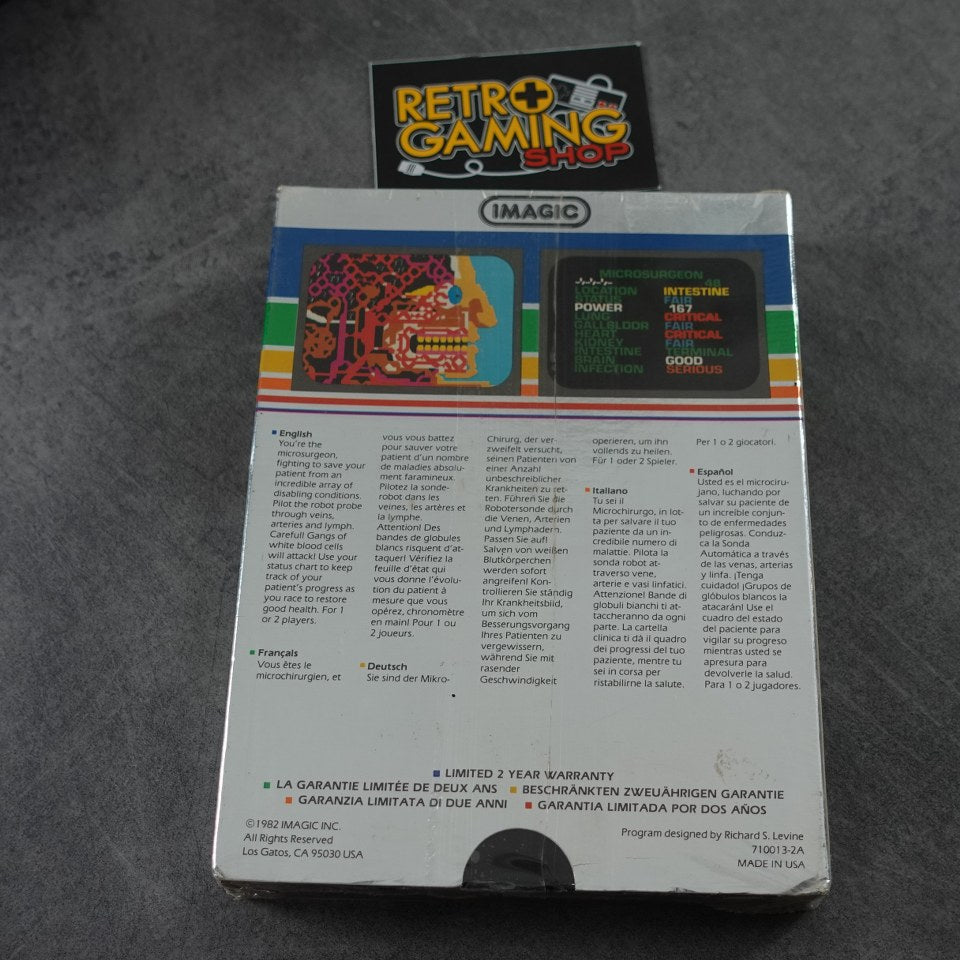 Vendita Microsurgeon intellivision Nuovo - Retrogaming Shop