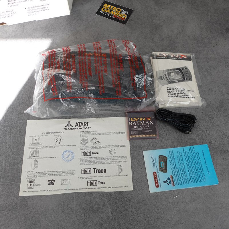 Atari Lynx with accessories