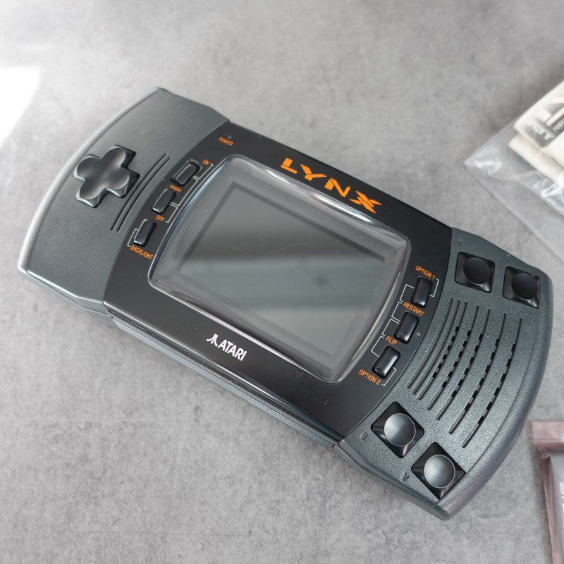 Atari Lynx with accessories