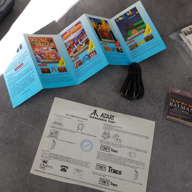 Atari Lynx with accessories