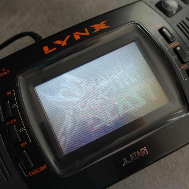 Atari Lynx with accessories