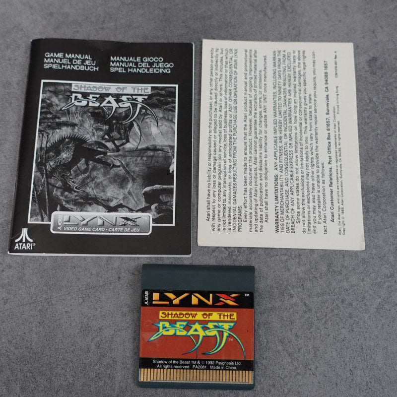 Shadow of The Beast Atari Lynx