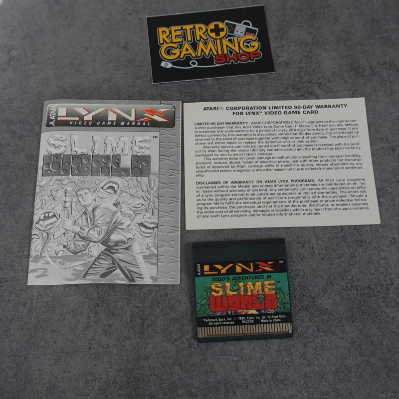 Slime World Atari Lynx