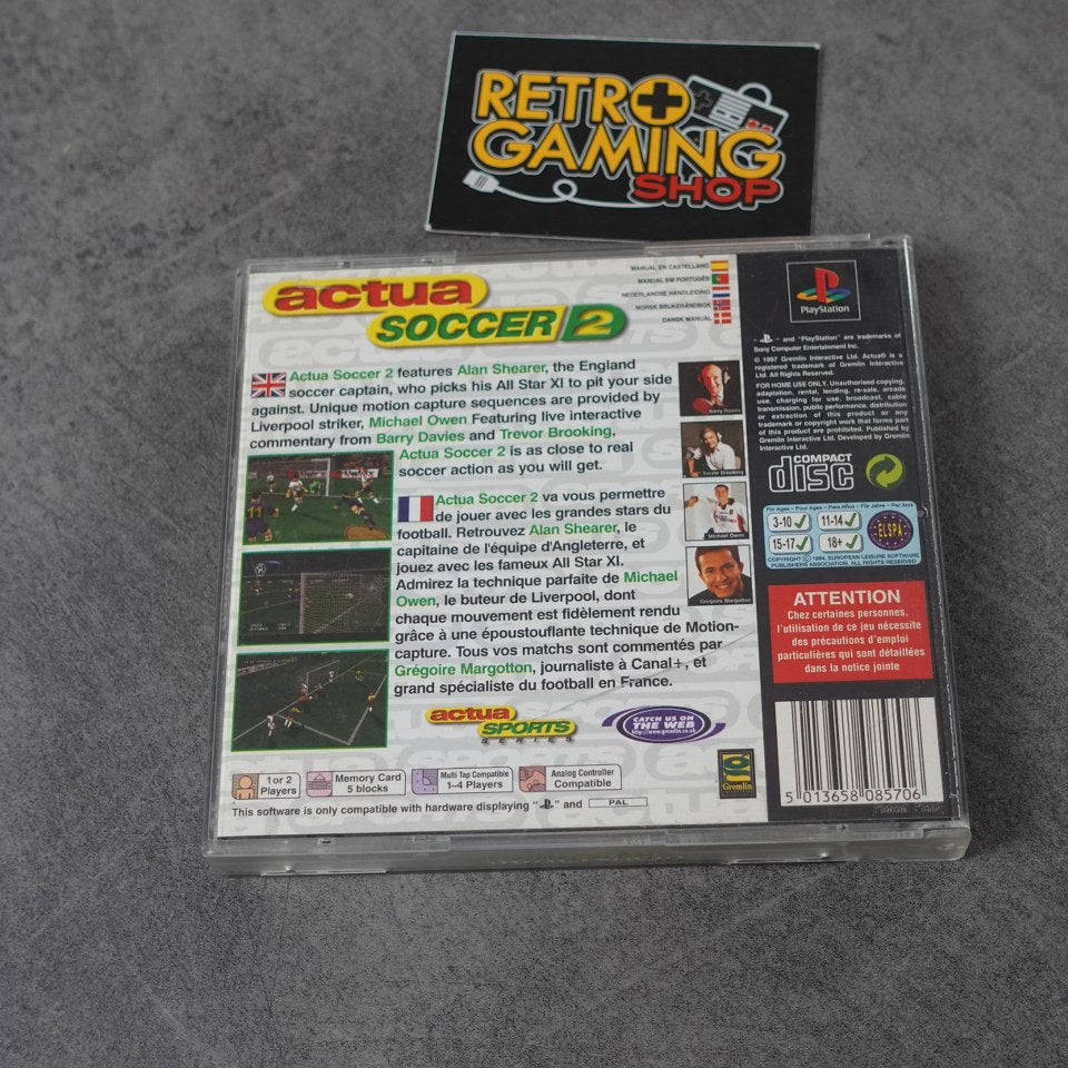 Vendita Actua Soccer 2 - Retrogaming Shop