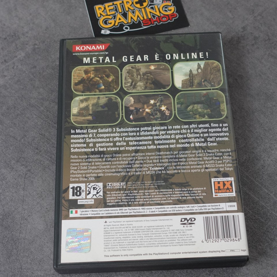 Vendita Metal Gear Solid 3: Subsistence - Retrogaming Shop