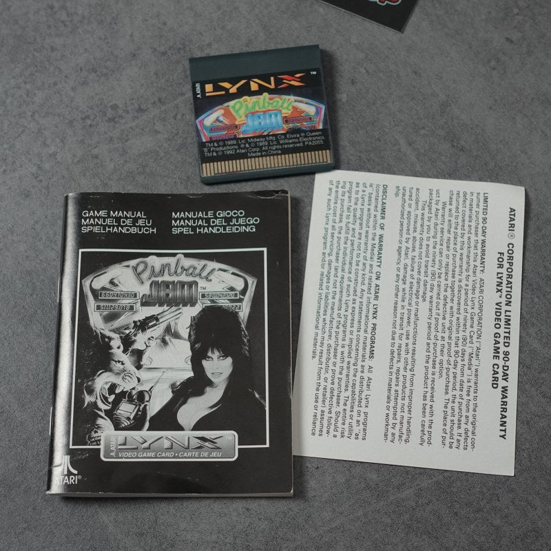 Pinball Jam Atari Lynx