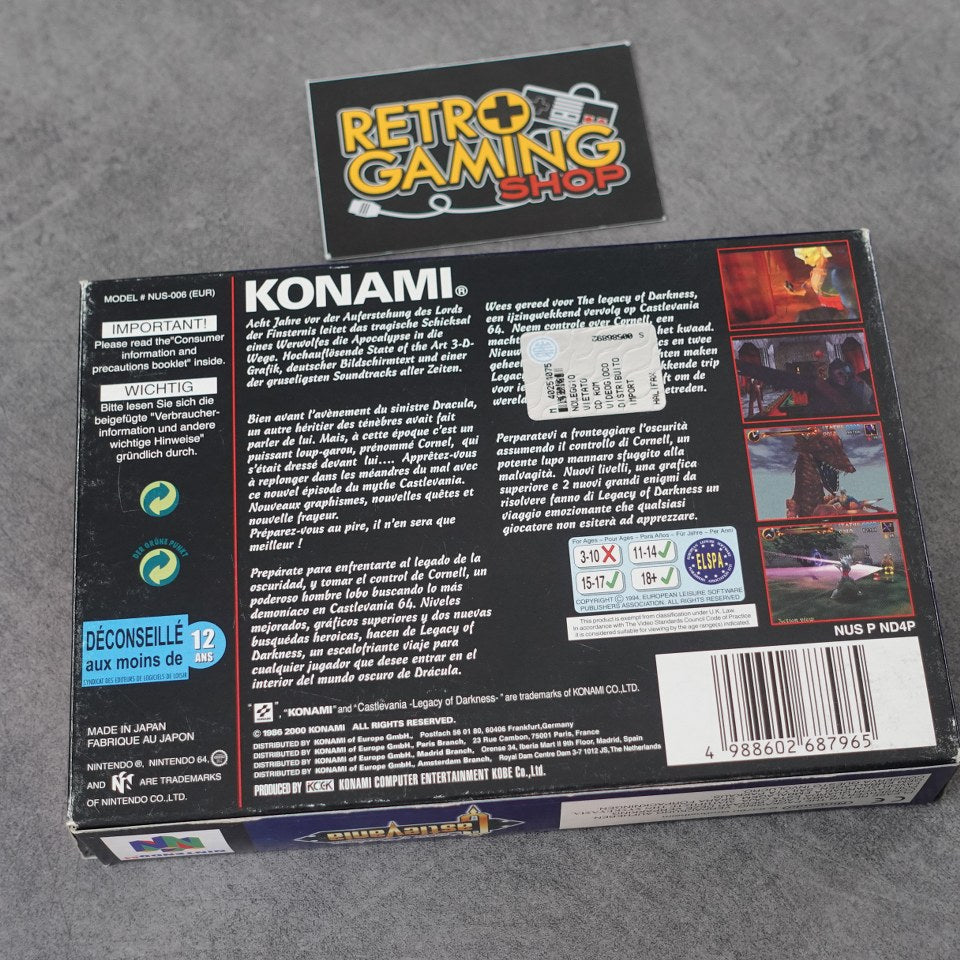 Vendita Castlevania Legacy Of Darkness - Retrogaming Shop