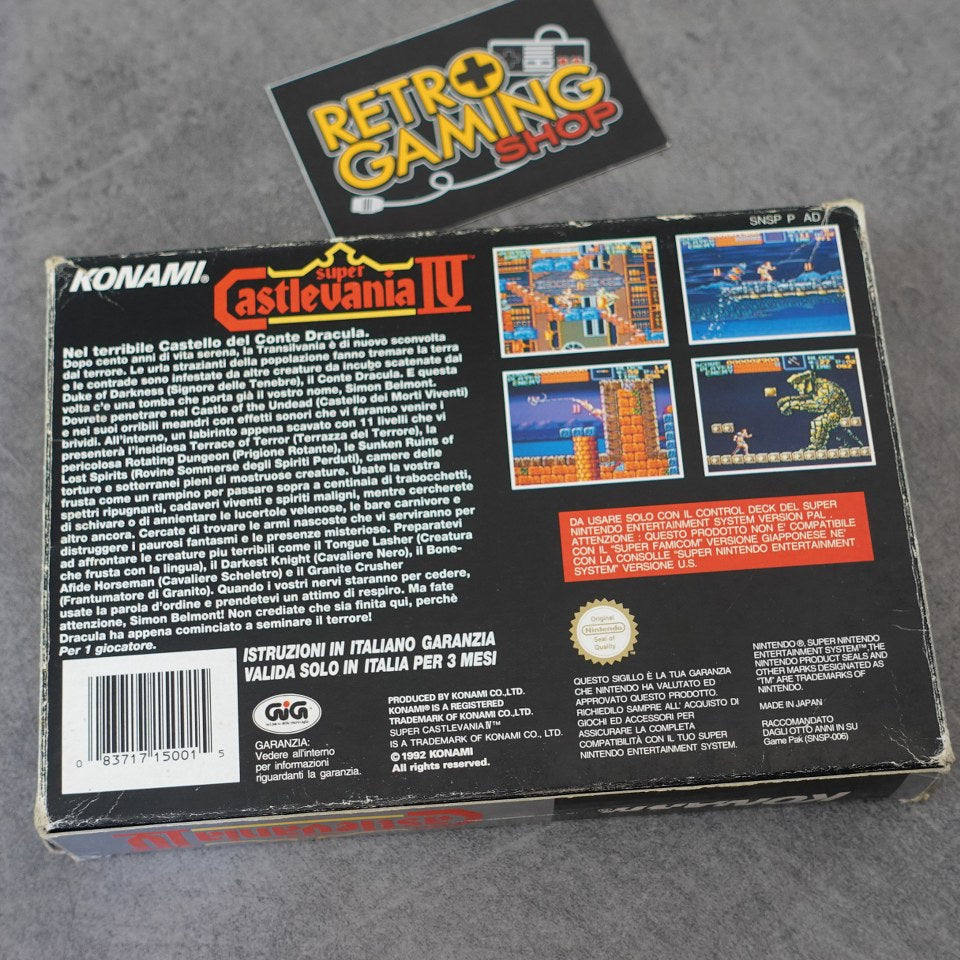 Vendita Super Castlevania IV 4 Gig - Retrogaming Shop