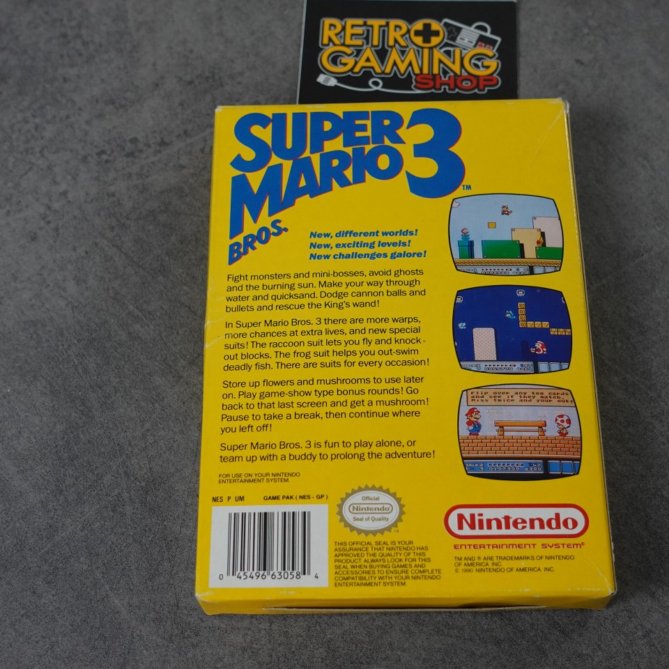 Vendita Super Mario Bros 3 USA Prima Stampa - Retrogaming Shop