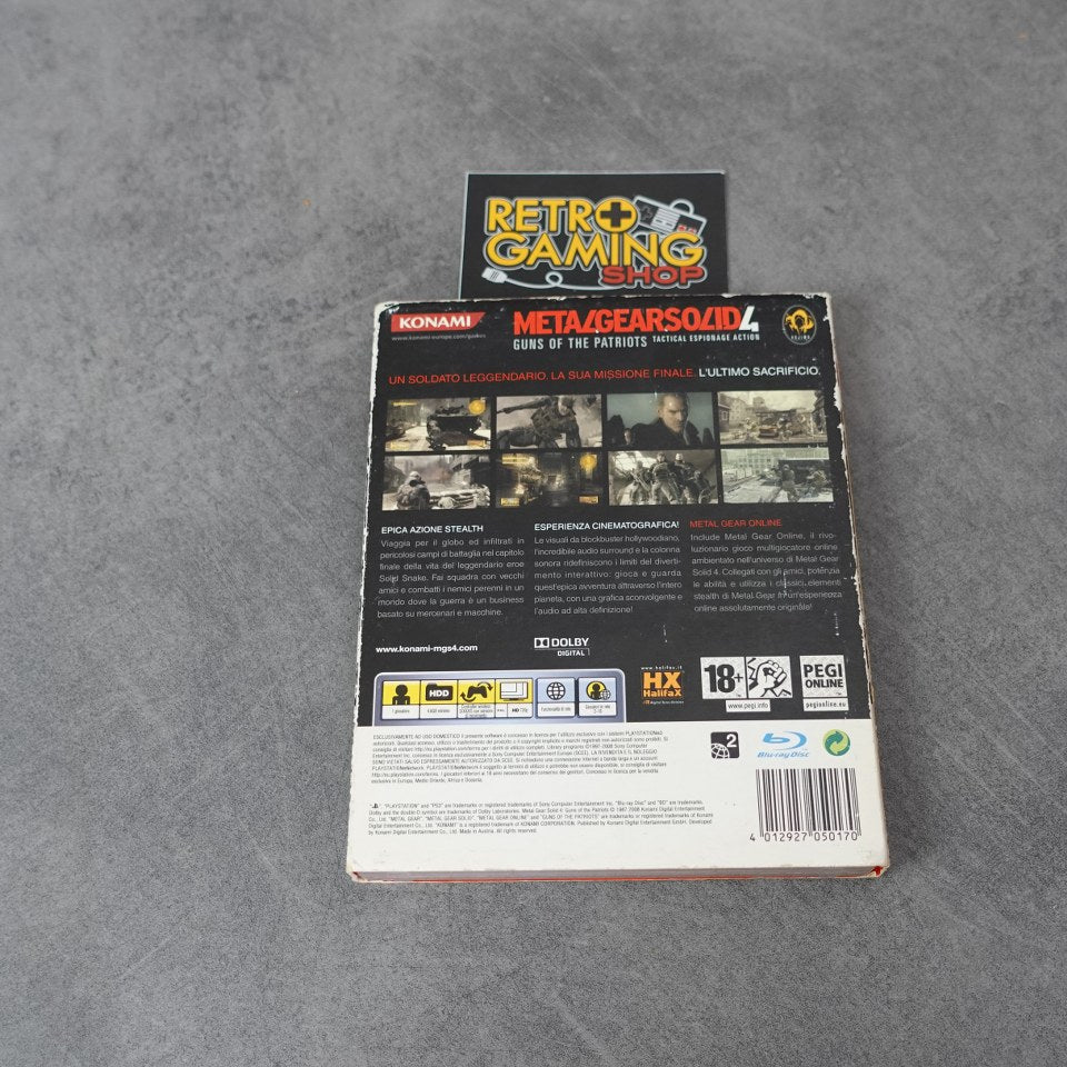 Vendita Metal Gear Solid 4: Guns Of the Patriots - Retrogaming Shop