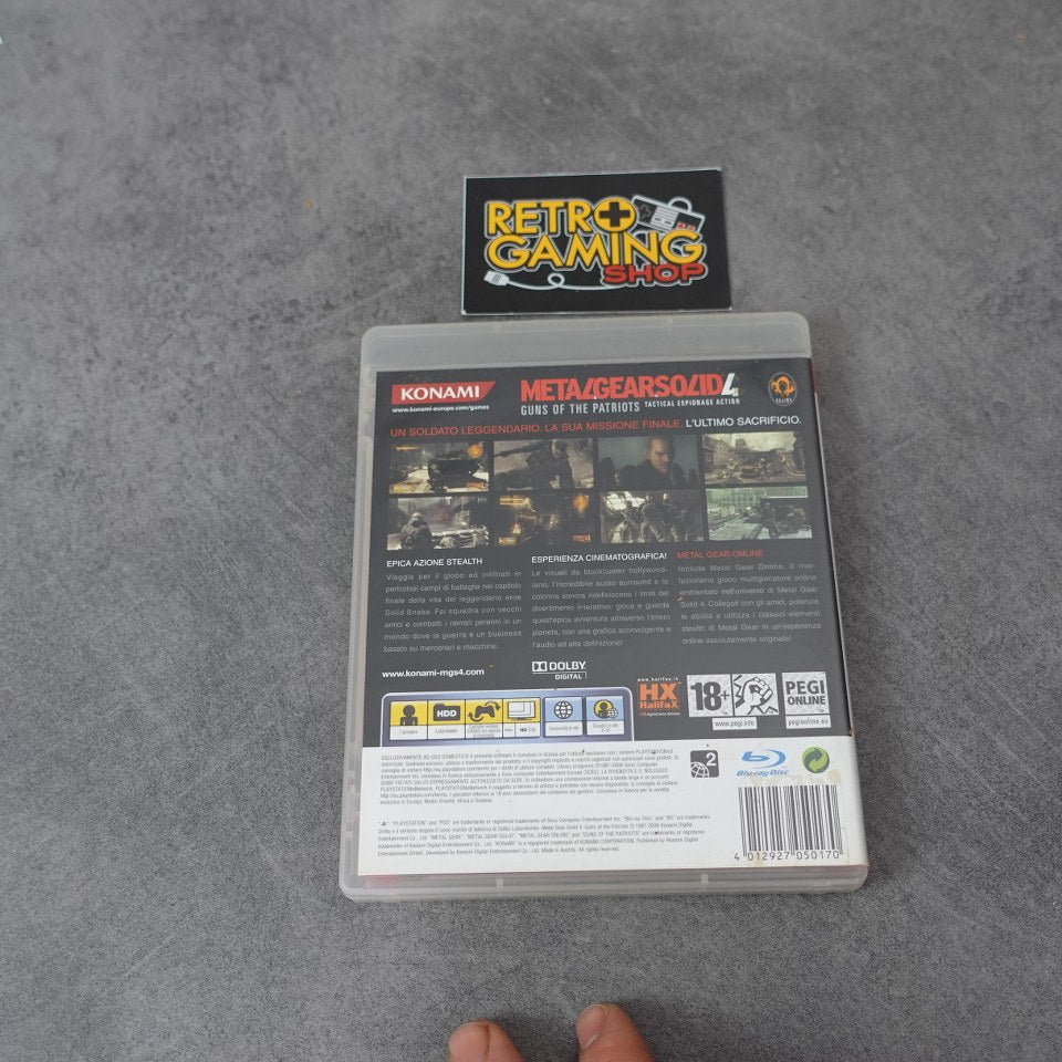 Vendita Metal Gear Solid 4: Guns Of the Patriots - Retrogaming Shop