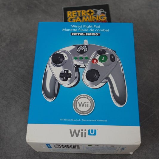 Wired Fight Pad Metal Mario Nuovo Nintendo