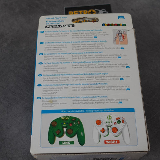 Wired Fight Pad Metal Mario Nuovo Nintendo