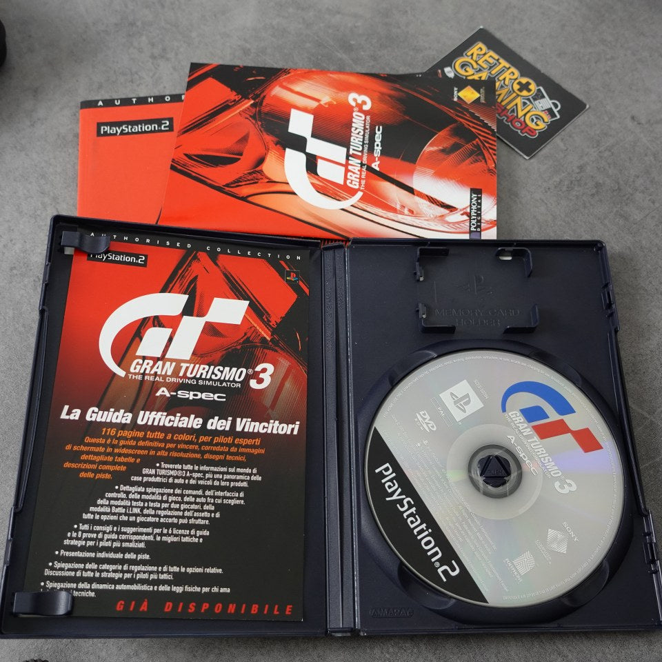 Vendita Gran Turismo 3 A-Spec + Guida Strategica - Retrogaming Shop