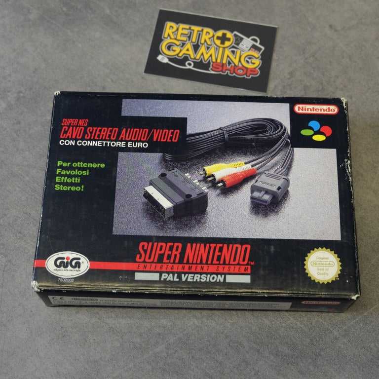 Vendita Super Nes Cavo Stereo Audio/Video - Retrogaming Shop