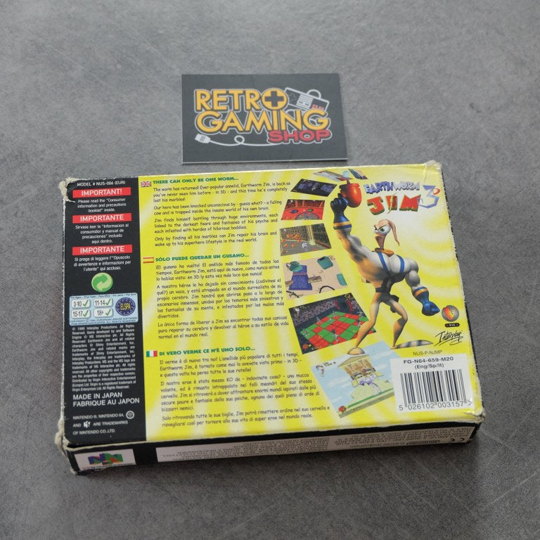 Vendita Earthworm Jim 3D - Retrogaming Shop