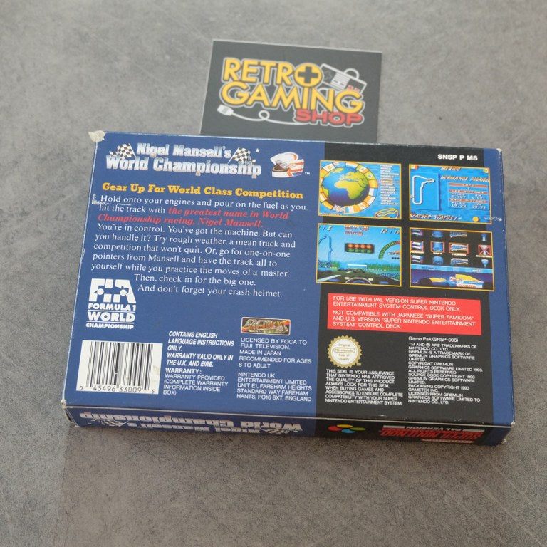 Vendita NIgel Mansell's World Championship - Retrogaming Shop
