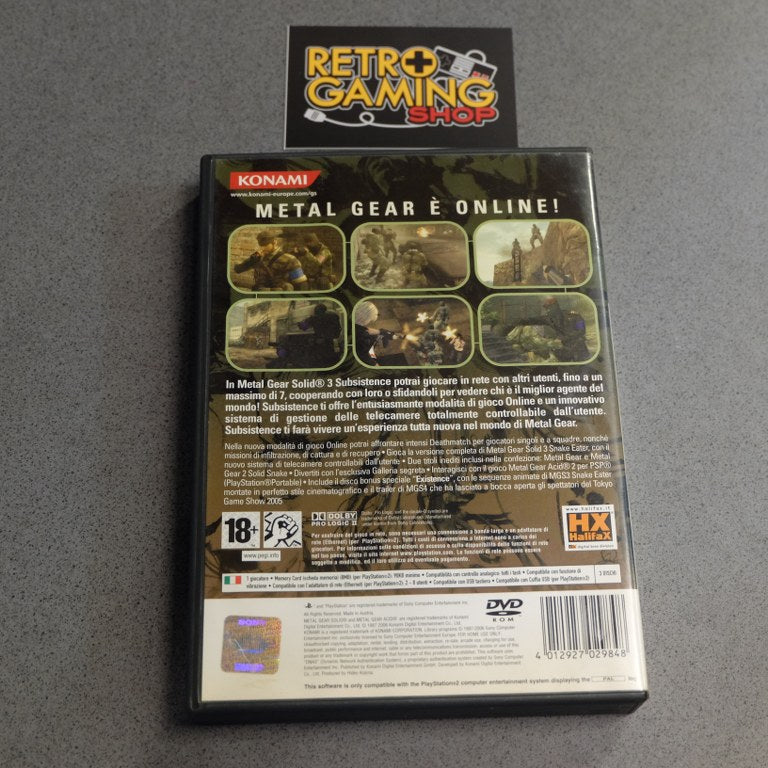 Vendita Metal Gear Solid 3: Subsistence - Retrogaming Shop