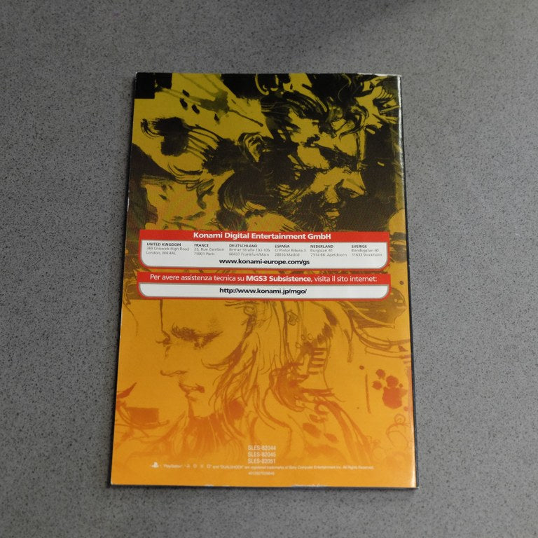 Metal Gear Solid 3: Subsistence Sony