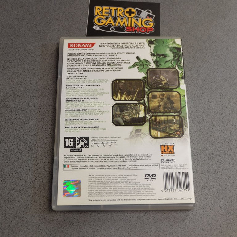 Metal Gear Solid 3 Snake Eater Sony