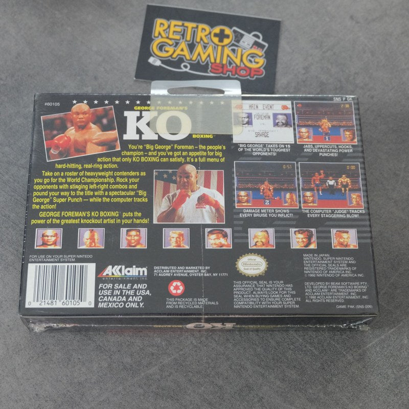 Vendita George Foreman's KO Boxing Nuovo - Retrogaming Shop