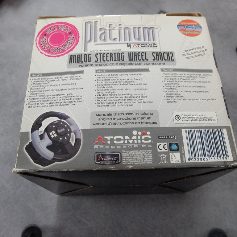 Vendita Analog Steering Wheel Shock 2 - Retrogaming Shop