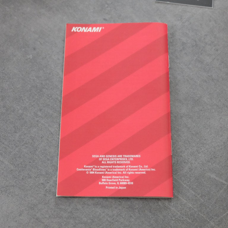 Castlevania Bloodlines SEGA