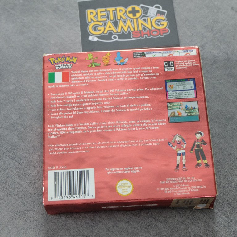Vendita Pokemon Versione Rubino - Retrogaming Shop