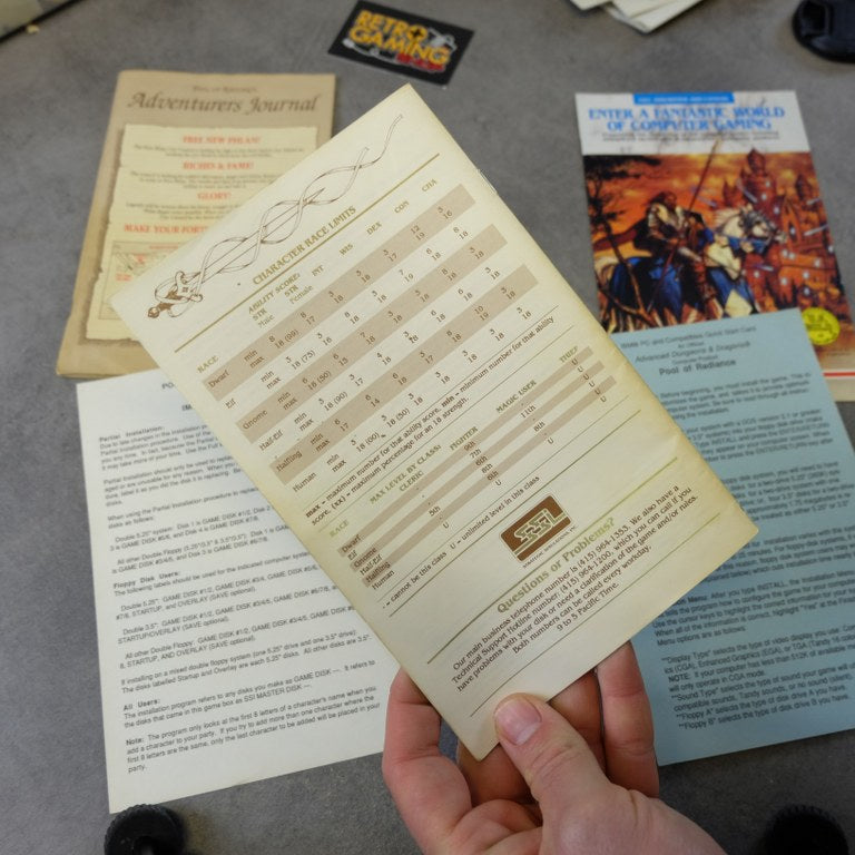 Advanced Dungeon & Dragons Pool of Radiance