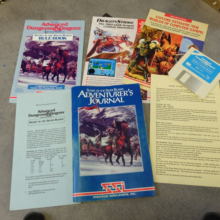 Vendita Advanced Dungeon & Dragons Secret of Silver Blades - Retrogaming Shop