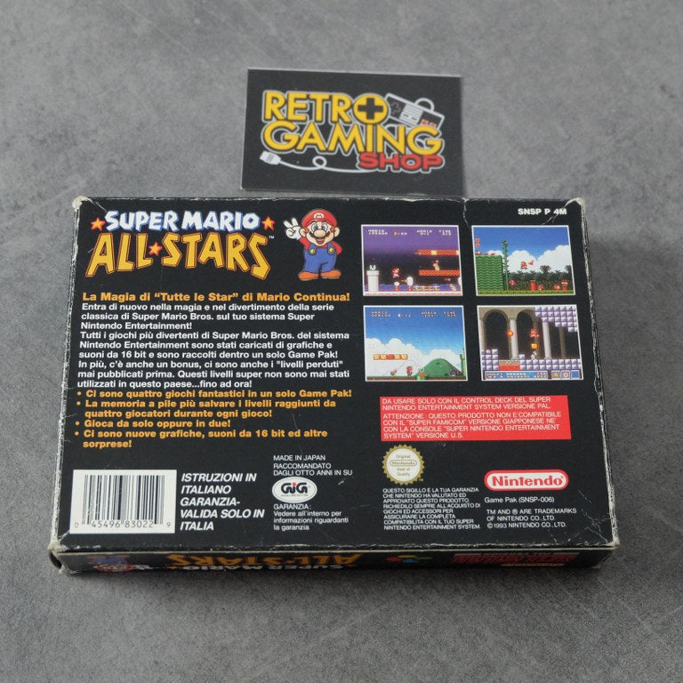 Vendita Super Mario All Stars - Retrogaming Shop