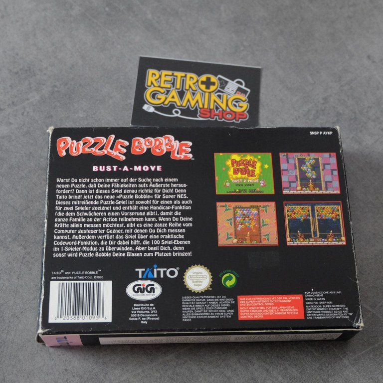 Vendita Puzzle Bobble Gig - Retrogaming Shop